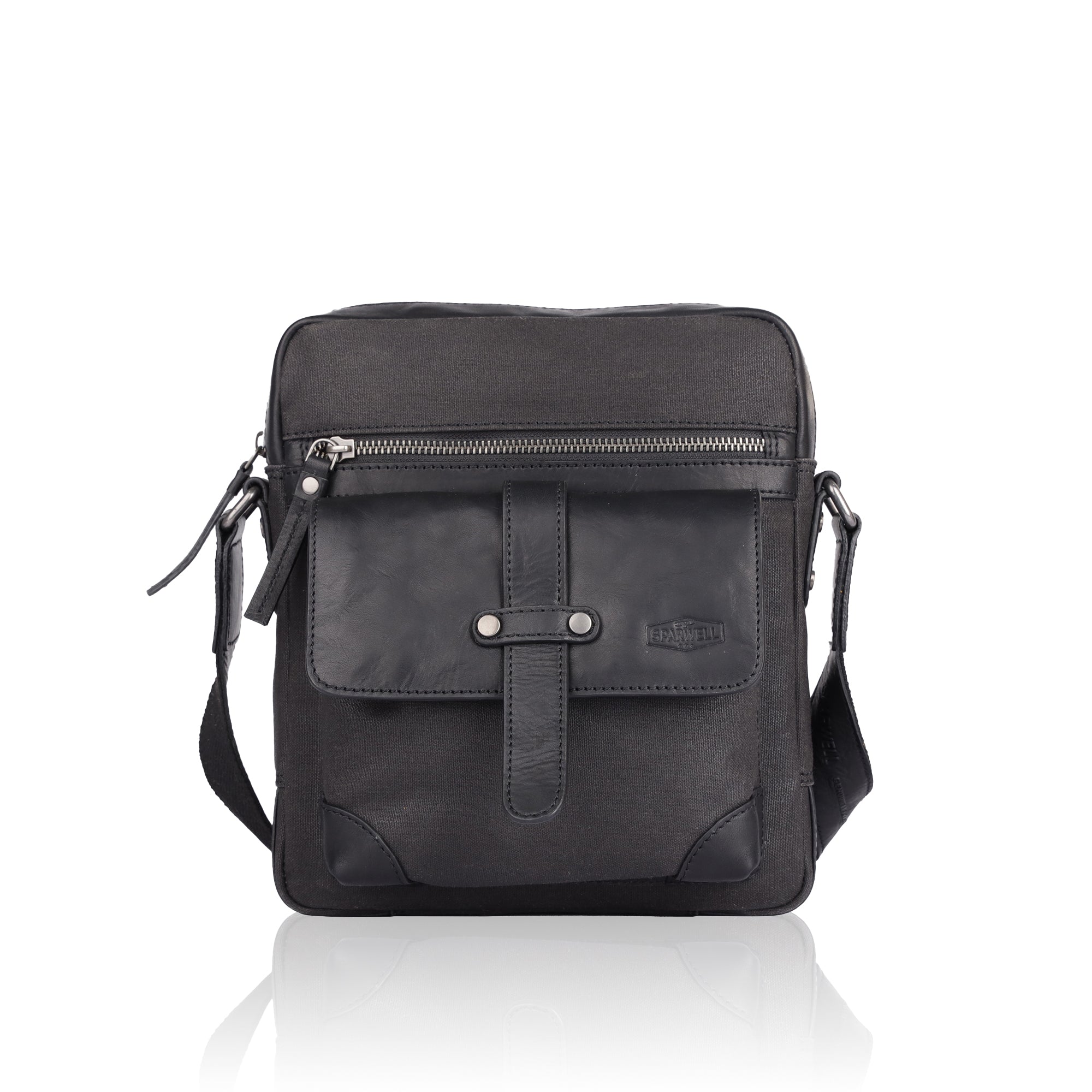 Find Art - Leder Umhängetasche / Crossbody